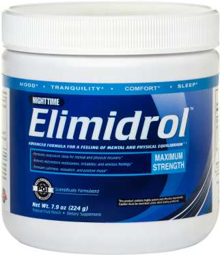 elimidrol - nighttime bottle - transparent