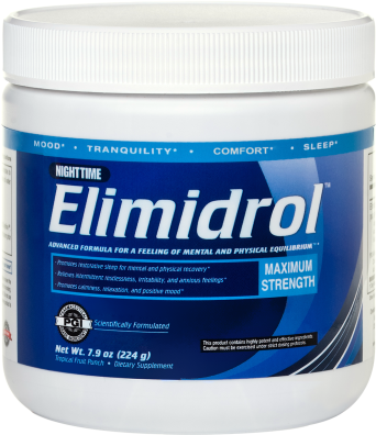 elimidrol - nighttime bottle - transparent